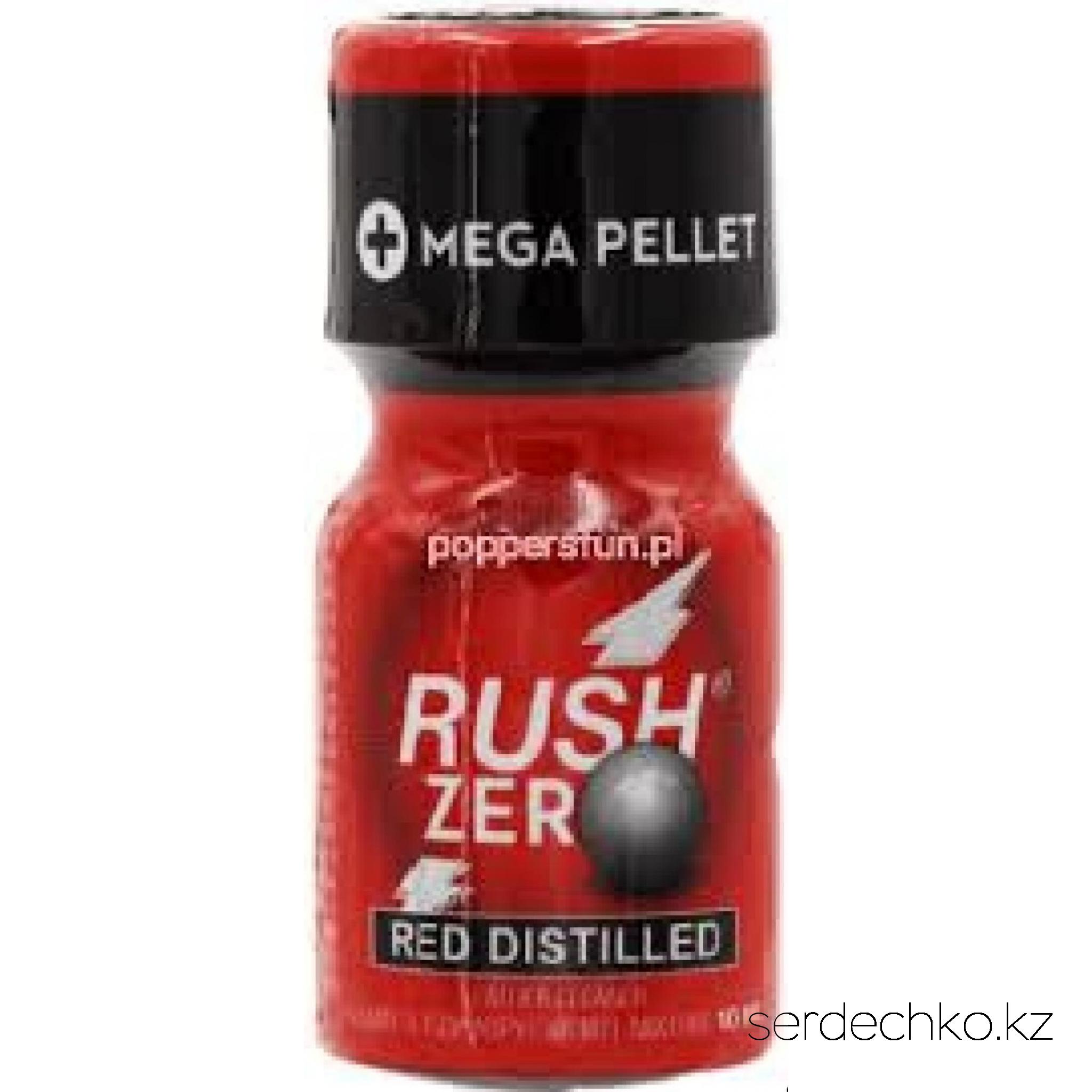 Попперс Rush Zero Red Distilled 10 ml, 
	Вы уже давно знакомы с Black Label, так что давайте перейдем к чему-то новому и лучшему - Red Distilled! Эта новая формула прошла более длительный процесс дистилляции, чтобы не только удалить лишние молекулы воды и сохранить нитрит как можно более чистым, но также идеально сочетает в себе изопропил и изопентилнитриты для увеличения мощности и более длительного эффекта!
	
	Согласно цветовому коду, красный цвет отводится любителям секса с кулаками. Неслучайно Rush наконец-то выпустил попперc такого цвета и что это самый мощный аромат из возможных: этот попперc не для новичков! Rush Zero Red Distilled предназначен для любителей экстремальных ощущений и адреналина, а также для тех, кто хочет выйти за пределы своих возможностей!
	
	Его необычный аромат представляет собой оригинальную смесь изопропила и изопентила, двух очень разных типов нитритов, которые обеспечивают сильнейшие ощущения при приятном запахе. Большой Power Pellet внутри также поглощает молекулы воды, когда вы открываете бутылку, чтобы поддерживать чистоту и свежесть на самом высоком уровне, которые могут быть только в бутылках с Pellet.
	
	Rush Zero Red Distilled снабжен воздухонепроницаемой и герметичной крышкой, поэтому вам больше не нужно беспокоиться об утечке попперса. Отсутствие риска пролить, благодаря 100% герметичной крышке, которая предотвращает утечку всего воздуха и жидкости, чтобы ваши попперсы дольше оставались свежими.

