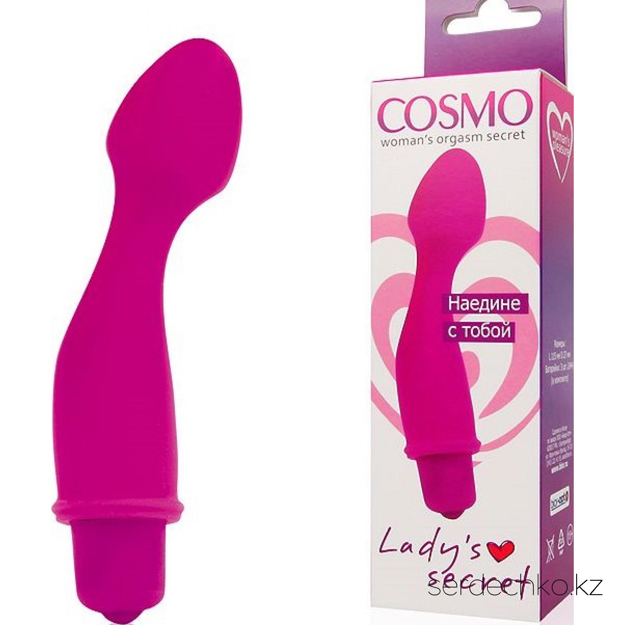 ВИБРОМАССАЖЁР цвет розовый, L 105 мм D 27 мм, 
	Миниатюрный вибромассажёр из коллекции «COSMO» - настоящая находка для любительниц секс-игрушек! Приятный на ощупь, стильный, комфортный в использовании – он доставит массу ярких эмоций. Фантазийная форма, возможность стимуляции точки G, режим «вибрация» помогут женщине почувствовать себя на вершине блаженства.
	Эротический аксессуар отличается минималистичным дизайном, прост и удобен в эксплуатации. Небольшой размер изделия позволяет брать его в дальние поездки.
	Совместно с секс-игрушкой рекомендуется применять гель-лубрикант «Sex Toys 3 в 1» и очищающий спрей с антимикробным эффектом «ClearToy».
	Тип зарядки: батарейки LR44, 3 шт. (в комплекте).

	 

	 
