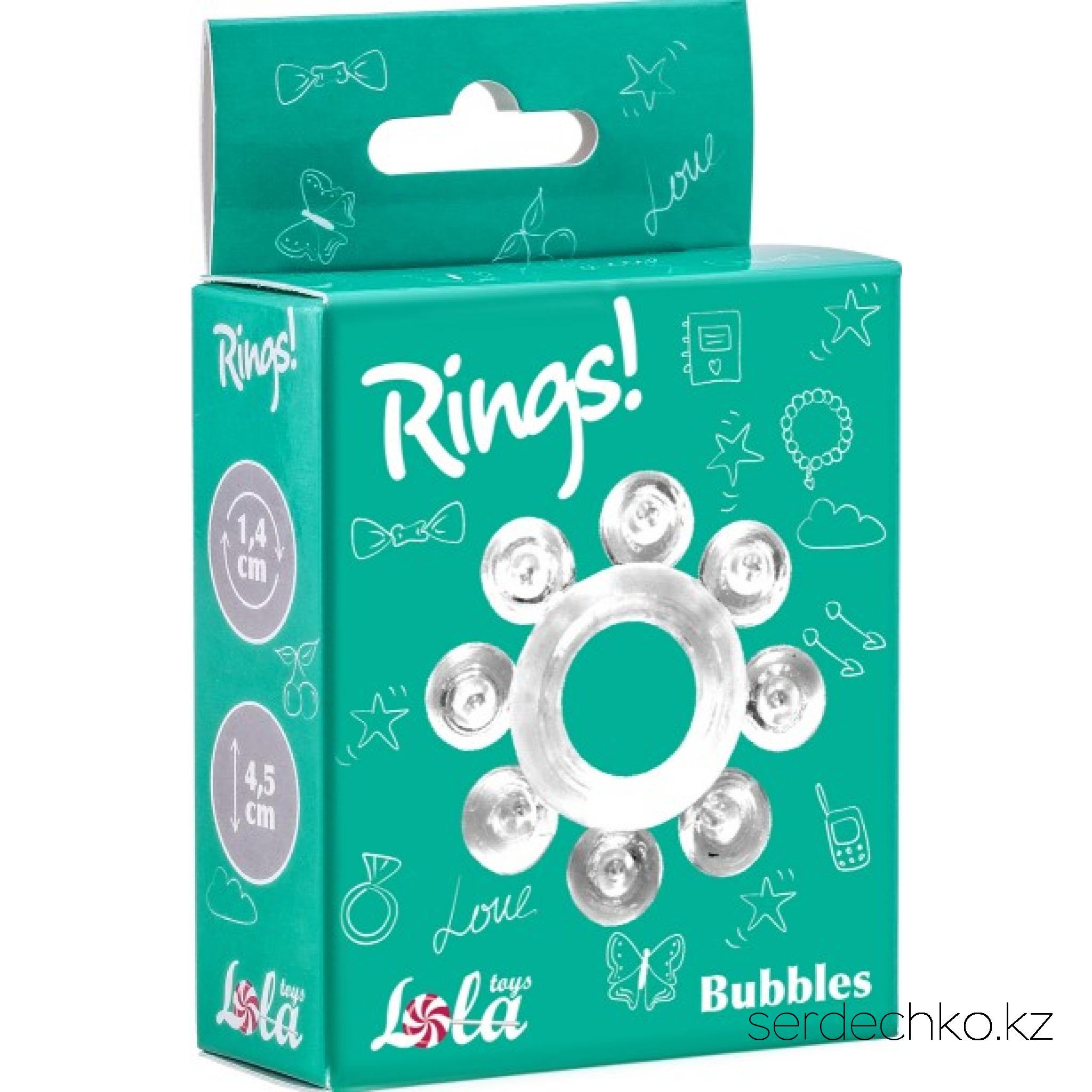 Эрекционное кольцо RINGS BUBBLES WHITE, 
	Эрекционное кольцо из серии Rings- игрушка, предназначенная исключительно для мужчин. Эластичный материал позволит крови циркулировать без риска для здоровья, сохраняя и продлевая эрекцию. Рекомендуется использовать с лубрикантом. Характеристики: общая длина- 4,5 см, ширина- 2 см, диаметр- 2,2 см, диаметр отверстия- 1,4 см. Упаковка: картонная коробка с принтом.
