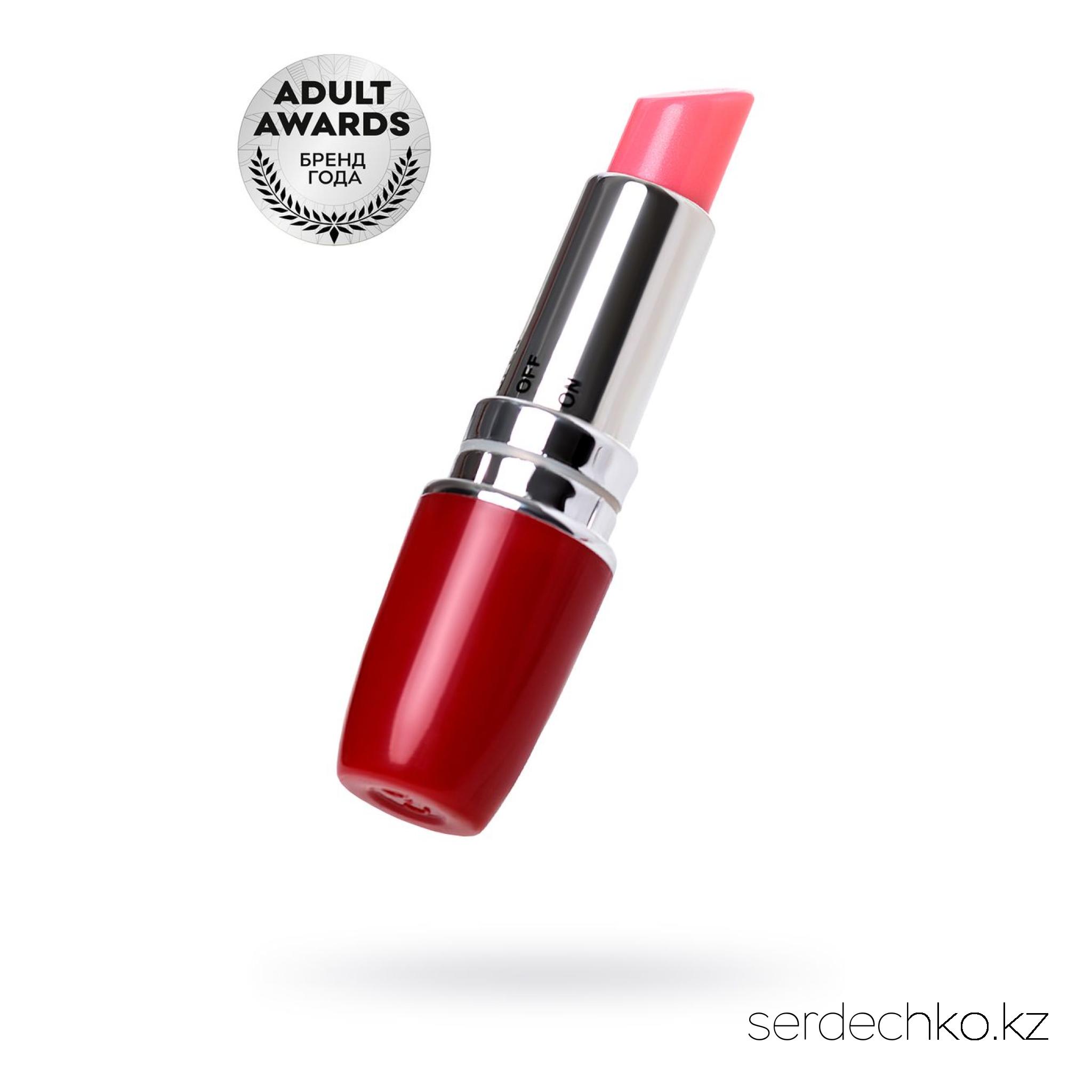 Вибромассажер A-Toys by TOYFA Lipstick, ABS пластик, красный, 9 см, 
	Вибростимулятор Lipstick от A-Toys скрывает секрет вашего удовольствия. Теперь вы можете получать яркие оргазмы, где бы вы ни находились: дома, в дороге или на работе. Благодаря компактности, этот маленький аксессуар прекрасно помещается в любую женскую сумочку, что делает его использование очень удобным. При этом, внешний вид игрушки в виде изящного тюбика розовой помады никак не выдаст своего прямого назначения.
