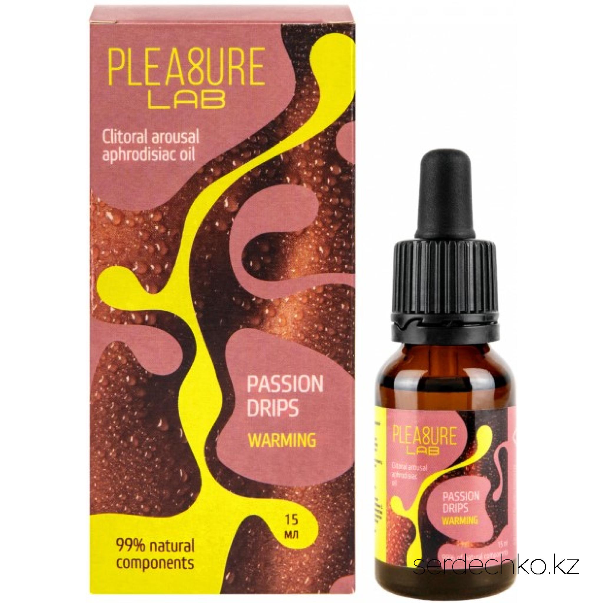 Клиторальный возбудитель-афродизиак Pleasure Lab Warming, 
	Возбуждающие капли-афродизиак Warming — это чувственное средство, созданное для пробуждения страсти и усиления естественного возбуждения. Капли Warming обладают мягким согревающим эффектом, активируя рецепторы кожи и создавая приятное тепло, которое усиливает восприятие прикосновений и помогает расслабиться. Эффект Warming начинается уже через несколько секунд после нанесения, вызывая прилив тепла и усиливая кровообращение в выбранных зонах. Это делает ощущения более интенсивными и помогает настроиться на волну чувственности. СОСТАВ миндальное масло, натуральный антиоксидант, ванилил бутиловый эфир, эфирное масло иланг-иланга, эфирное масло пачули, витамин Е.
