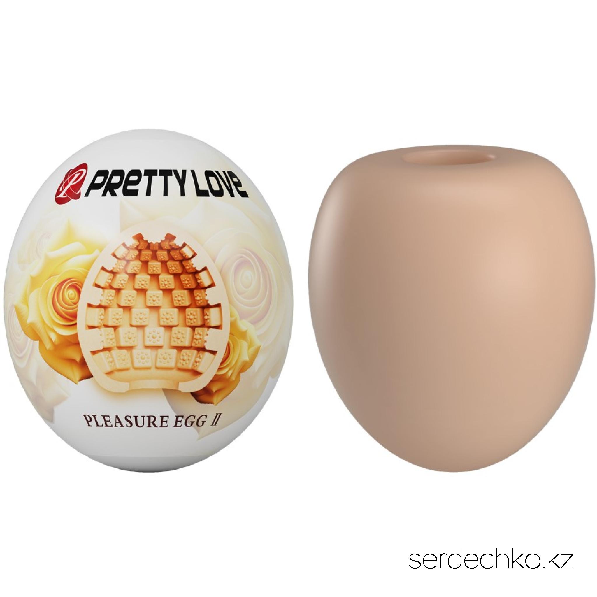 Маструбатор Pretty Love BM-00900T90-1, 
	Мастурбатор Pleasure Egg от бренда Pretty Love в корпусе из ABS. Водонепроницаемый и компактный, он идеально подходит для интенсивного и комфортного использования. Внутренний ребристый канал и эластичный рукав обеспечивают индивидуальную подгонку и максимальную стимуляцию. Размеры: глубина — 55 мм, ширина — 50 мм. Вес — 39 грамм.
