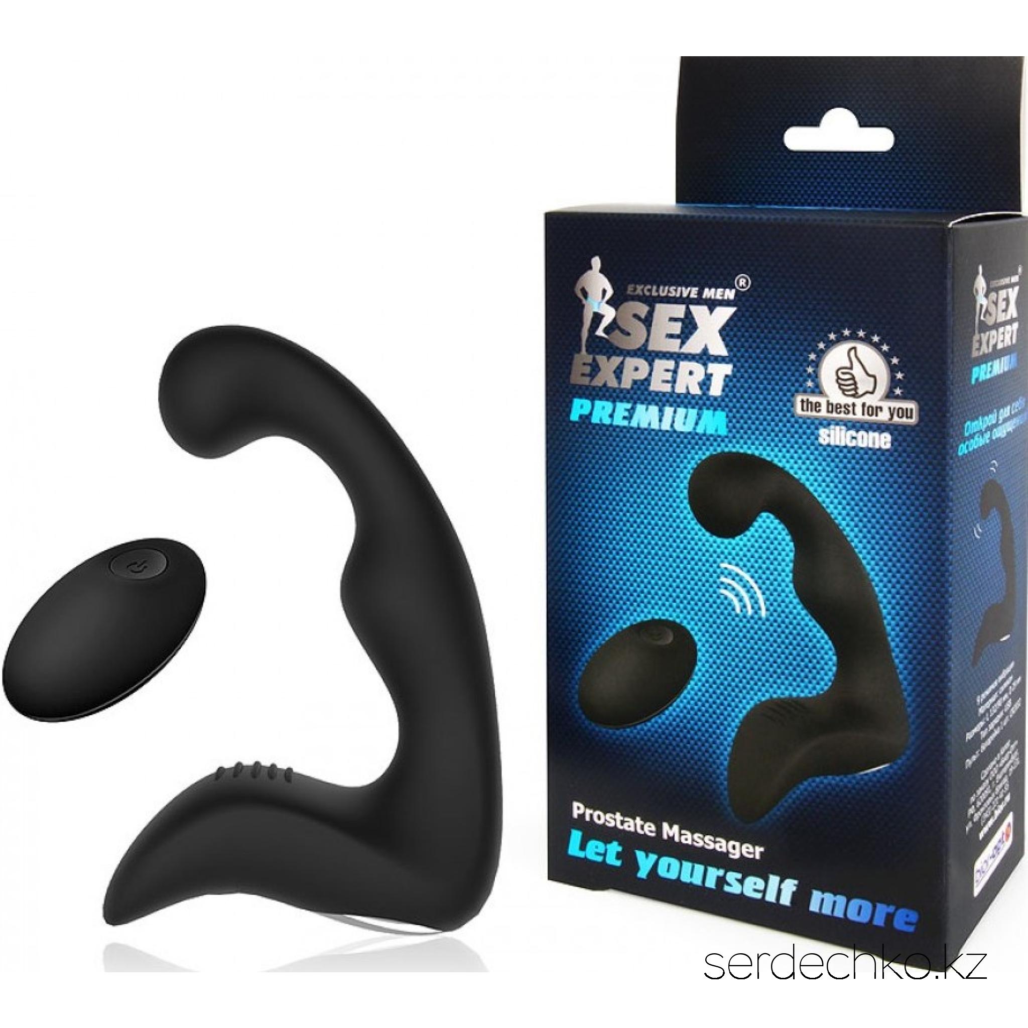 ВИБРОМАССАЖЁР 9 режимов вибрации USB-зарядка SEX EXPERT PREMIUM, 
	Потрясающий вибромассажёр для стимуляции ануса и простаты. Снабжён специальным отростком с небольшими «шипиками» для воздействия на промежность.

	В комплекте с секс-игрушкой идёт беспроводной пульт управления и USB-провод для зарядки.

	Включение/выключение изделия осуществляется с помощью соответствующей кнопки на корпусе или на пульте.

	Интимный аксессуар имеет 9 режимов вибрации. Переключаются виброрежимы с помощью пульта, который работает на расстоянии до 5 м.

	Секс-игрушка обладает водонепроницаемой поверхностью. Заряжается с помощью USB-провода. Полной зарядки хватает на 2-4 часа работы.

	Тип зарядки: для вибромассажёра – USB; для пульта – батарейка CR2032, 1 шт. (в комплекте).

	Упаковка: коробка.
