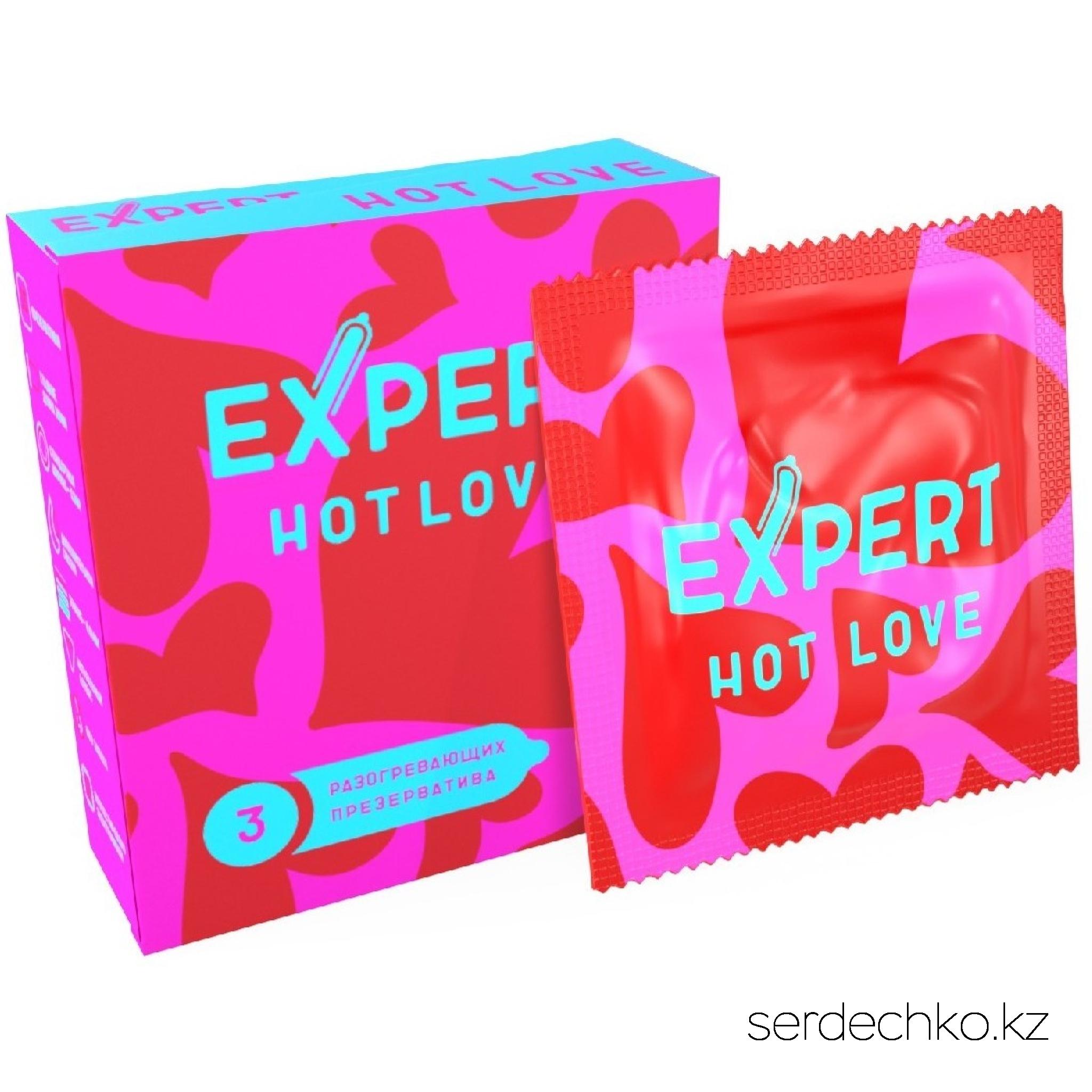 ПРЕЗЕРВАТИВЫ EXPERT HOT LOVE № 3 (С РАЗОГРЕВАЮЩИМ ЭФФЕКТОМ), NEW 3 штуки, 
	Презерватив – защитное средство от множества патогенных микробов и наиболее эффективный контрацептив, который должен быть всегда под рукой! Ведь никогда не знаешь, где он может пригодиться – на свидании, в ночном клубе, в гостях…
	Представляем вашему вниманию презервативы EXPERT с разогревающим эффектом, которые обеспечат безопасность и внесут разнообразие в интимную жизнь. Контрацептивы легко надеваются на половой член мужчины или фаллоимитатор. Изготовлены из латекса. Подходят для использования с секс-игрушками.
	Для большего комфорта совместно с презервативом рекомендуется применять лубриканты на водной основе.
