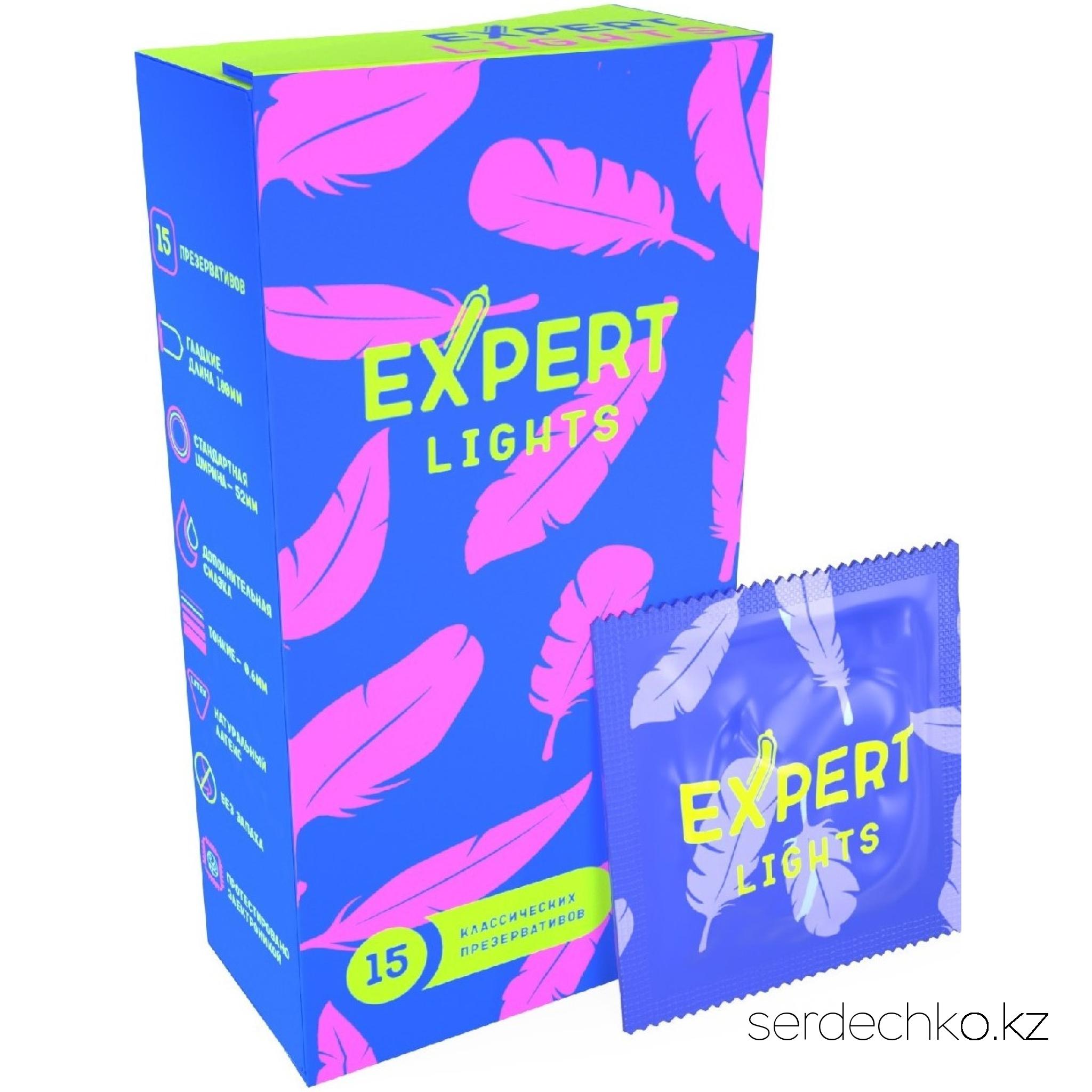 ПРЕЗЕРВАТИВЫ EXPERT LIGHTS № 15 (УЛЬТРАТОНКИЕ) NEW, 15 штук, 
	ПРЕЗЕРВАТИВЫ EXPERT LIGHTS № 15 (УЛЬТРАТОНКИЕ) NEW, 15 штук
