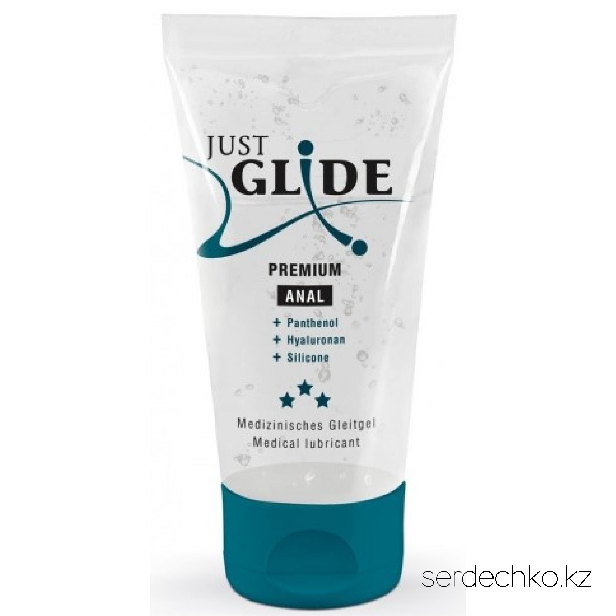 Гель-смазка анальная Just Glide Premium Anal гиалуроновой кислотой и пантенолом 50 мл, 
	Гель-смазка анальная Just Glide Premium Anal гиалуроновой кислотой и пантенолом 50 мл

